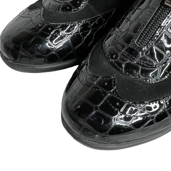 Gravity Defyers 10.5 black patent suede brogue wingtips - Picture 8 of 9